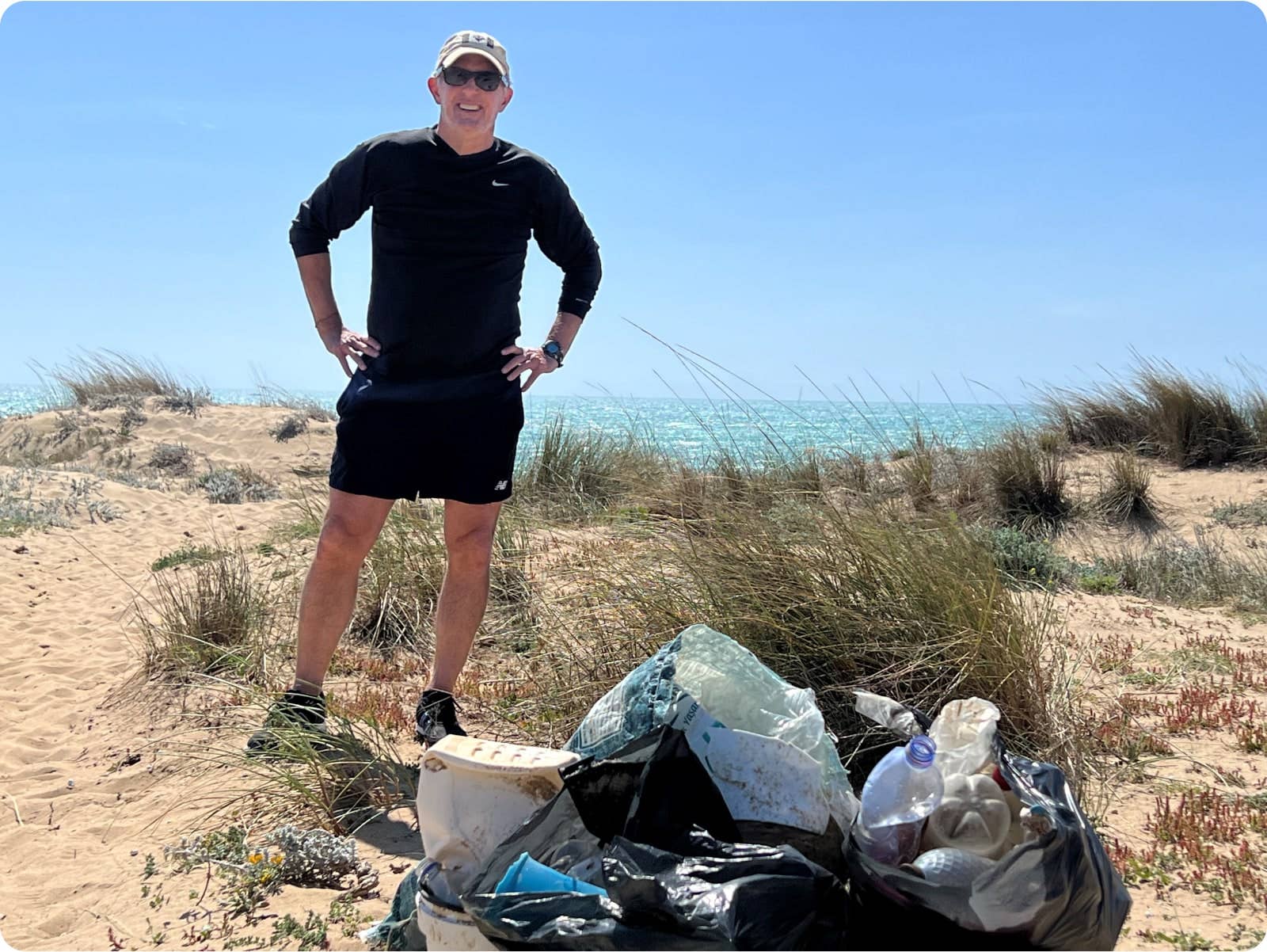 Beach Cleanup - Sicily, March 2024 (photo credit: Kent Groves)
