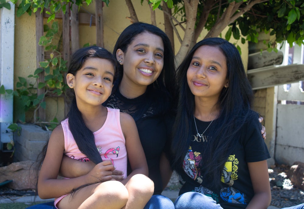 Zyaan with Sisters