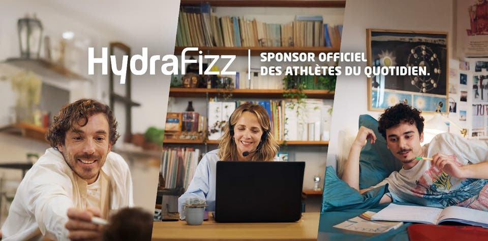 HydraFizz célèbre “Les athlètes du quotidien » dans une campagne imaginée par DENTSU CREATIVE et orchestrée par CARAT