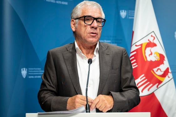 Il presidente del Consorzio dei Comuni dell'Alto Adige, Andreas Schatzer. (Foto: USP/Fabio Brucculeri)