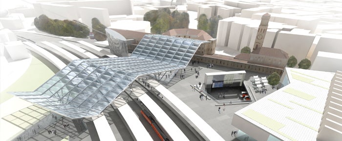 Simulazione nuova stazione di Bolzano nel progetto Areale di Boris Podrecka