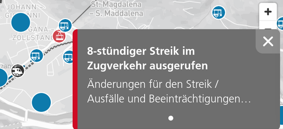 Am Montag, 7. September, von 09:01 bis 17:00 Uhr, ist ein 8-stündiger Streik im regionalen Zugverkehr ausgerufen.
