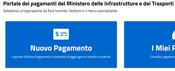 pagamenti PagoPa Sortello veicoli o patenti