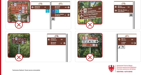 In der Sitzung vom 27. März hat die Landesregierung die neue Leitlinie für ein einheitliches Orientierungssystem für die Radmobilität genehmigt. (Foto: LPA/Ressort Infrastrukturen und Mobilität/Technischer Tisch Radmobilität)