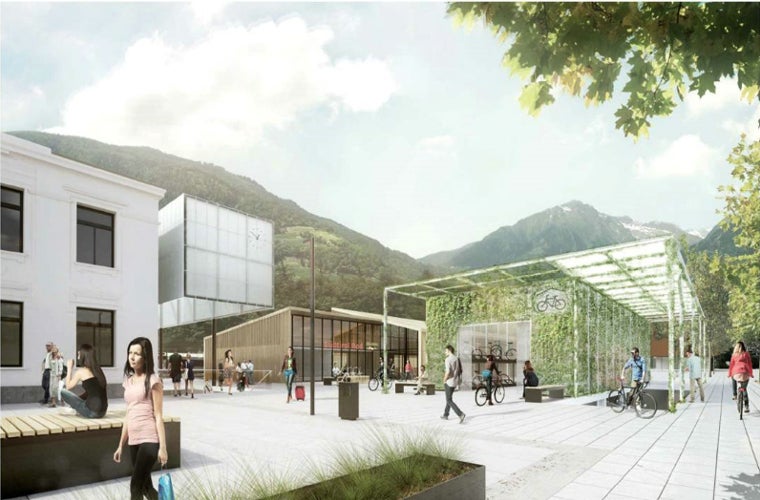 Rendering Centro mobilità  Merano