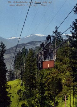 Alte moderne Seilbahnen