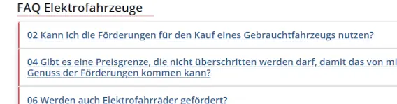 FAQ Elektrofahrzeuge