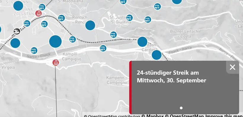 Screenshot Südtirol Mobil