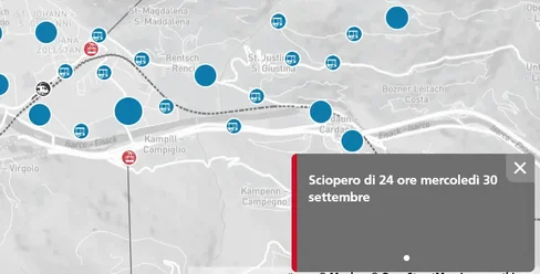 Screenshot Alto Adige Mobilitità