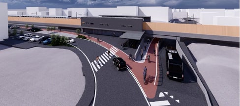 Aktuelles Rendering der Haltestelle St. Jakob