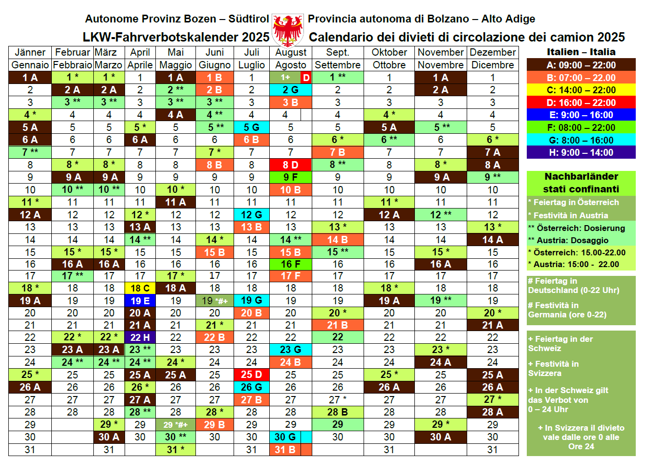 [external Link]: Fahrverbote 2025