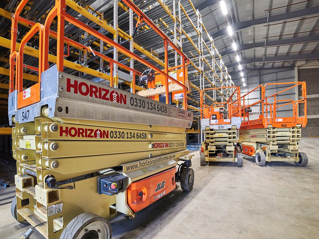 Scissor Lifts for Hire Rental Near Me, UK Horizon Platforms