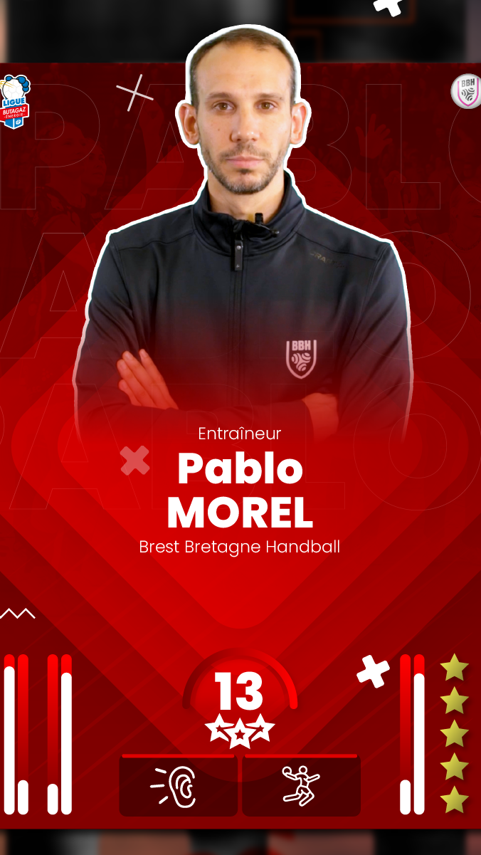 Pablo Morel, entraineur de Brest Bretagne Handball