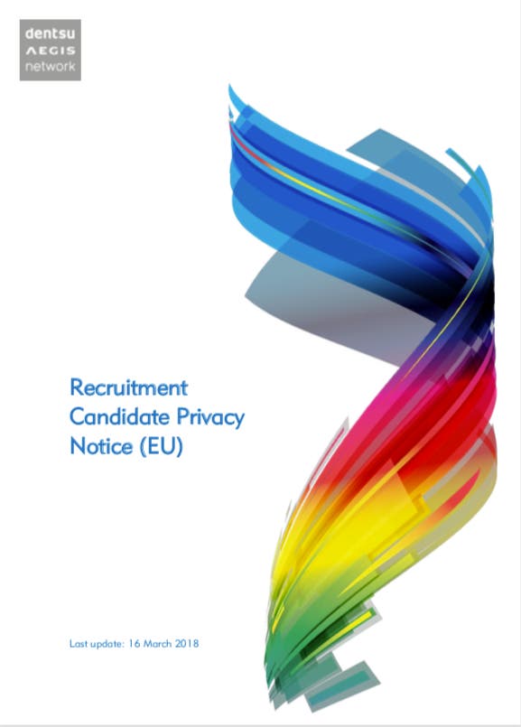 Recruitment Candidate Privacy Notice