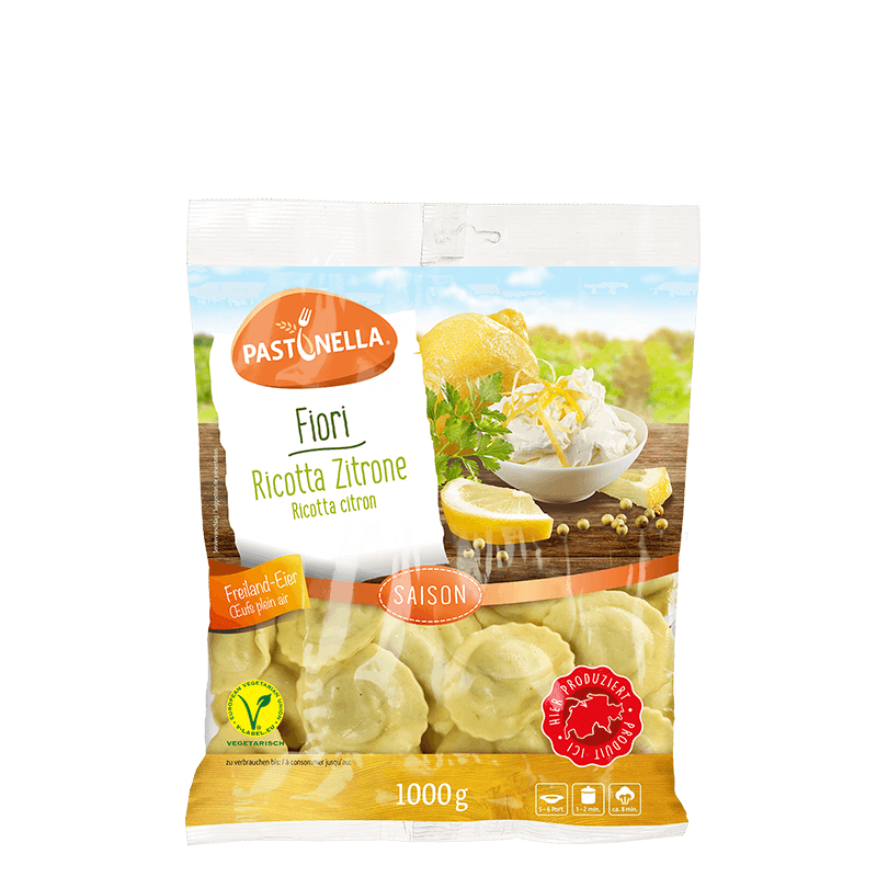 Frischpasta von Pastinella Fiori Ricotta Zitrone