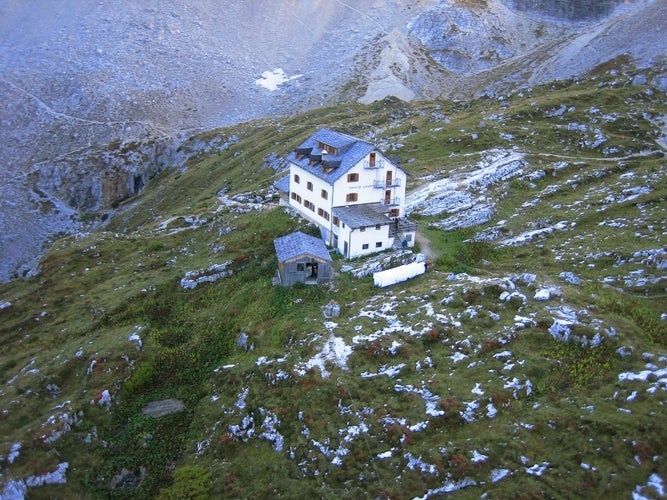 Ansicht der Zsigmondyhütte