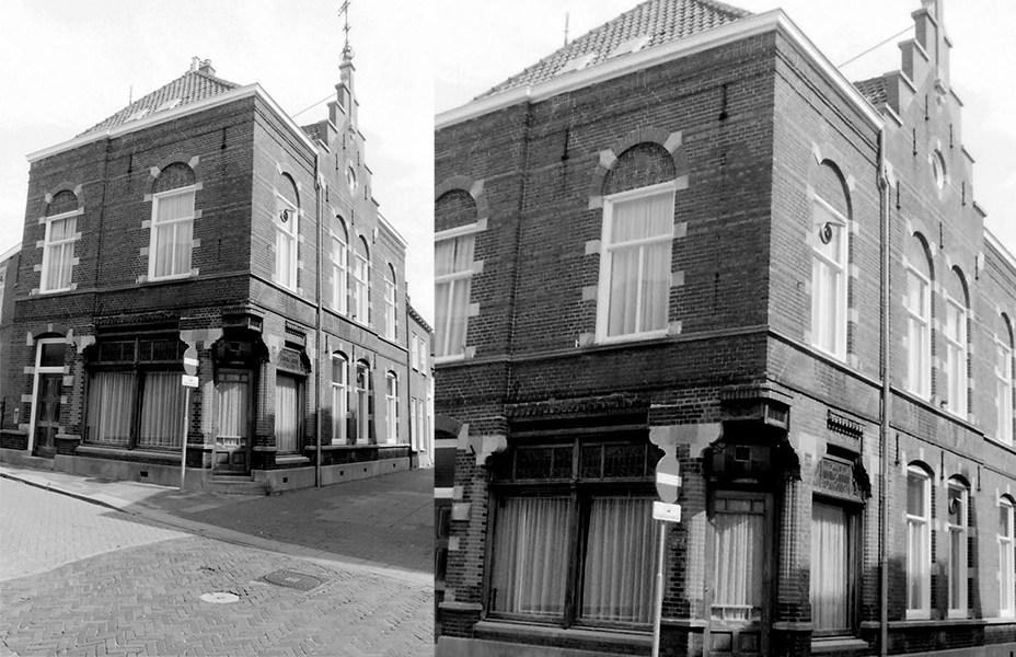 Het eerste kantoor van het waterleidingbedrijf in Tholen.