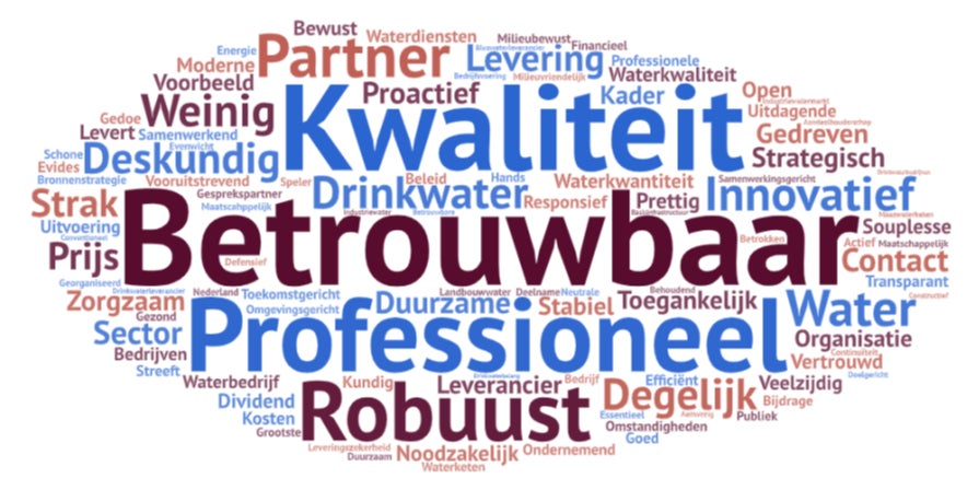 Een wordcloud uit het stakeholderonderzoek.