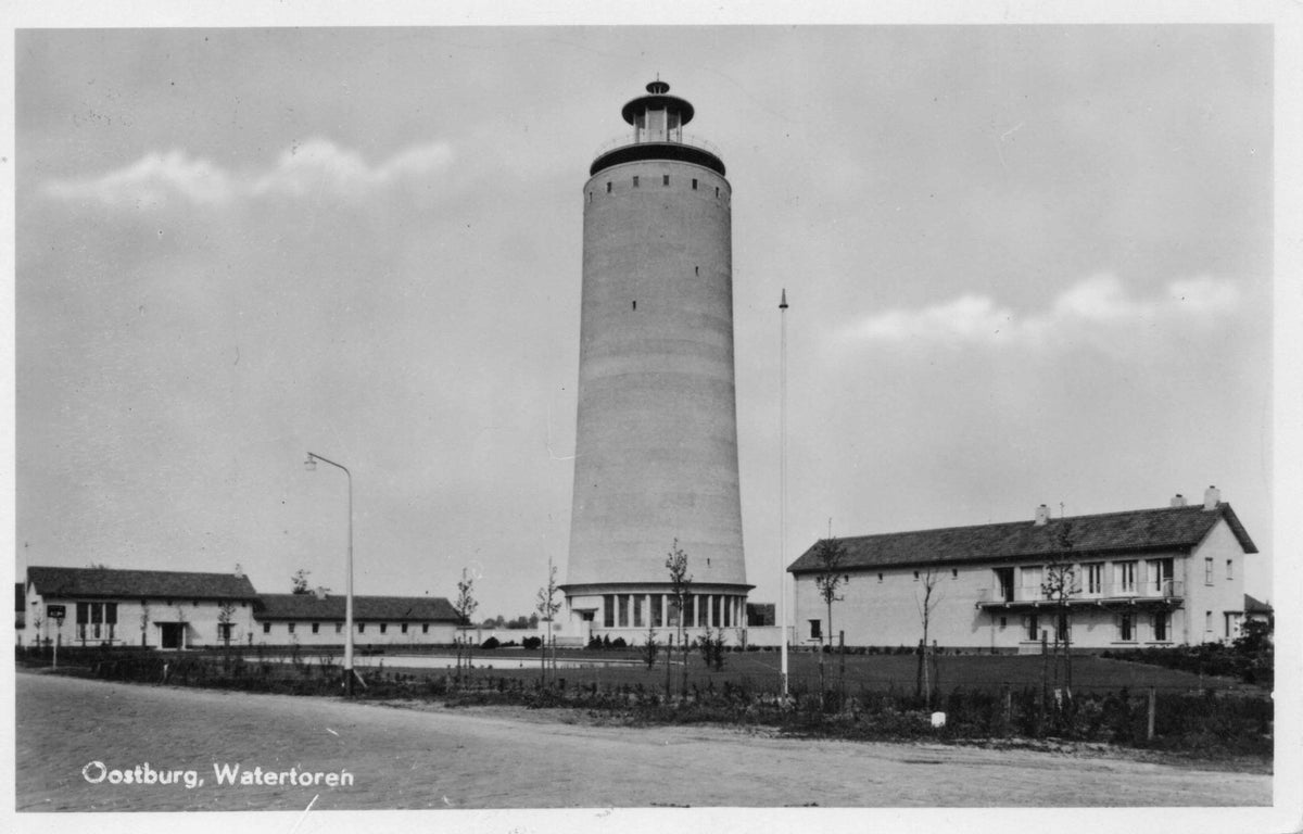 De watertoren in Oostburg