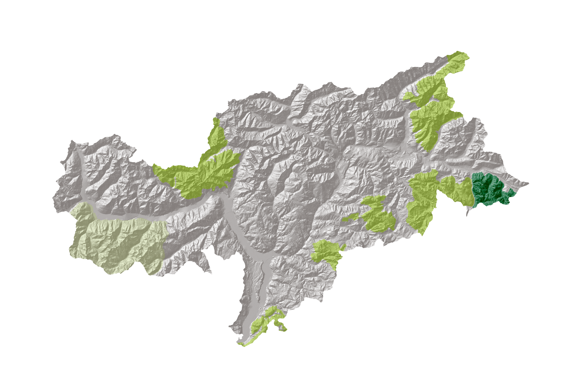 Übersichtskarte Naturpark Drei Zinnen
