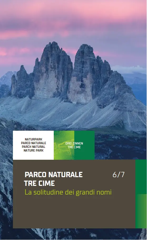 Pieghevole Parco naturale Tre Cime