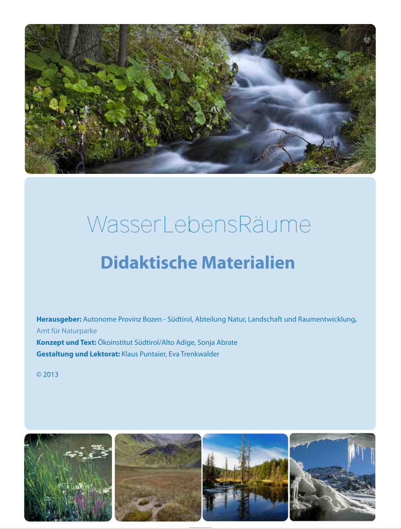 WasserLebensRäume - Unterrichtsmaterialien
