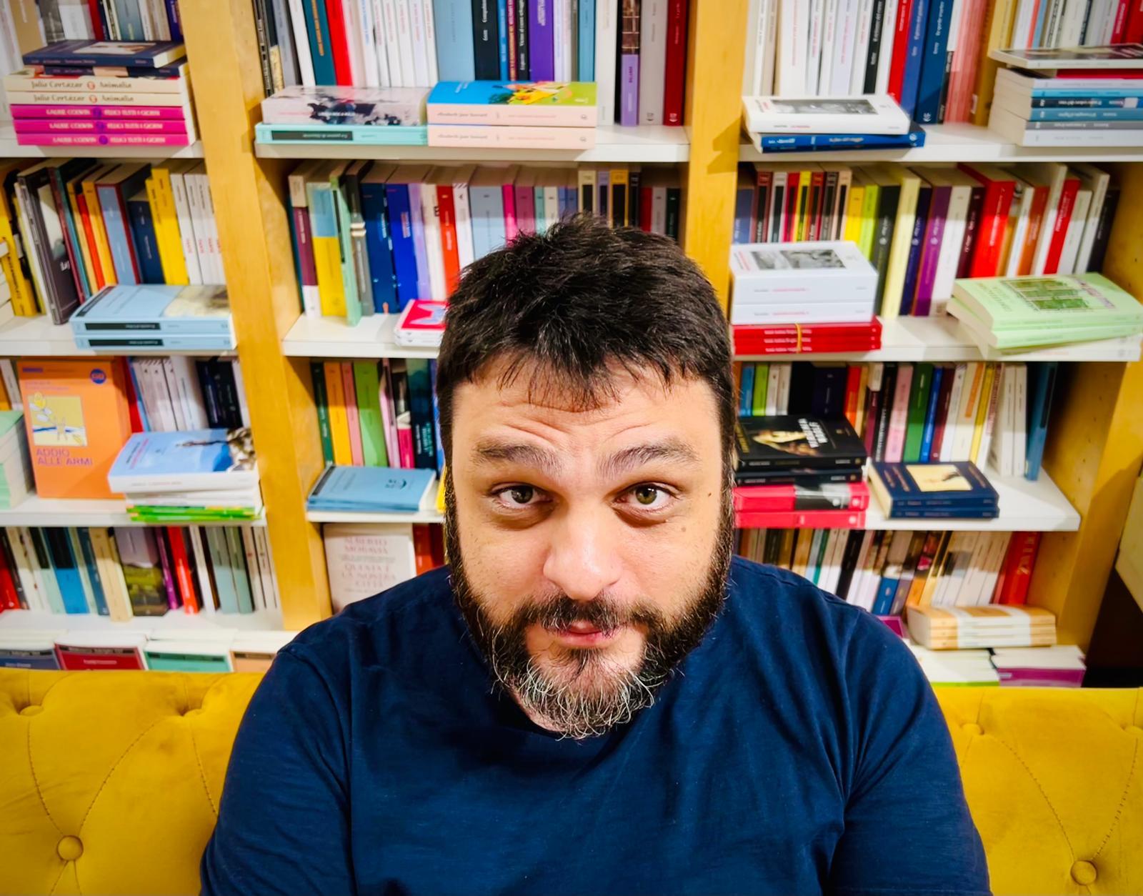 L'ospite Marcello Landi, libraio e direttore della libreria Cappelli a Bolzano