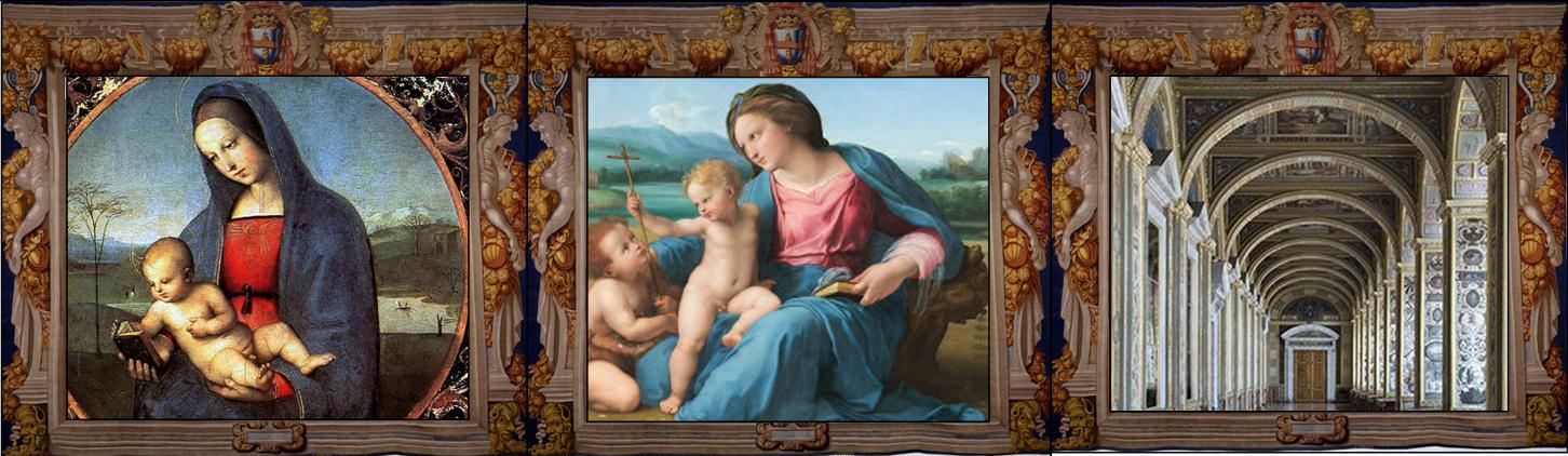 Raffaello Sanzio, Madonna Connestabile 1504 ca, San Pietroburgo, Museo dell’Ermitage, part.
Raffaello Sanzio, Madonna d’Alba 1511 ca, National Gallery, Washington
Logge di Raffaello, San Pietroburgo, Museo dell’Ermitage