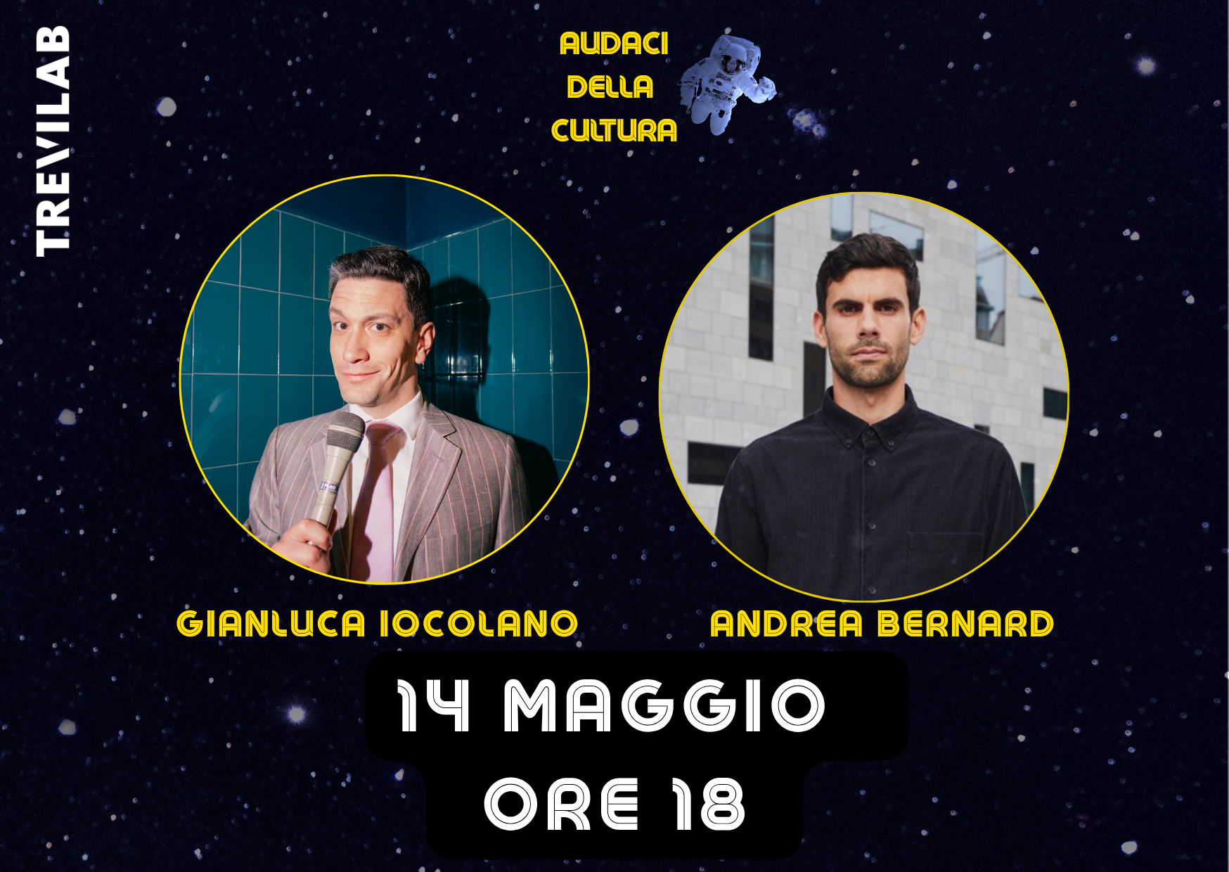 Locandina Audaci con Andrea Bernard