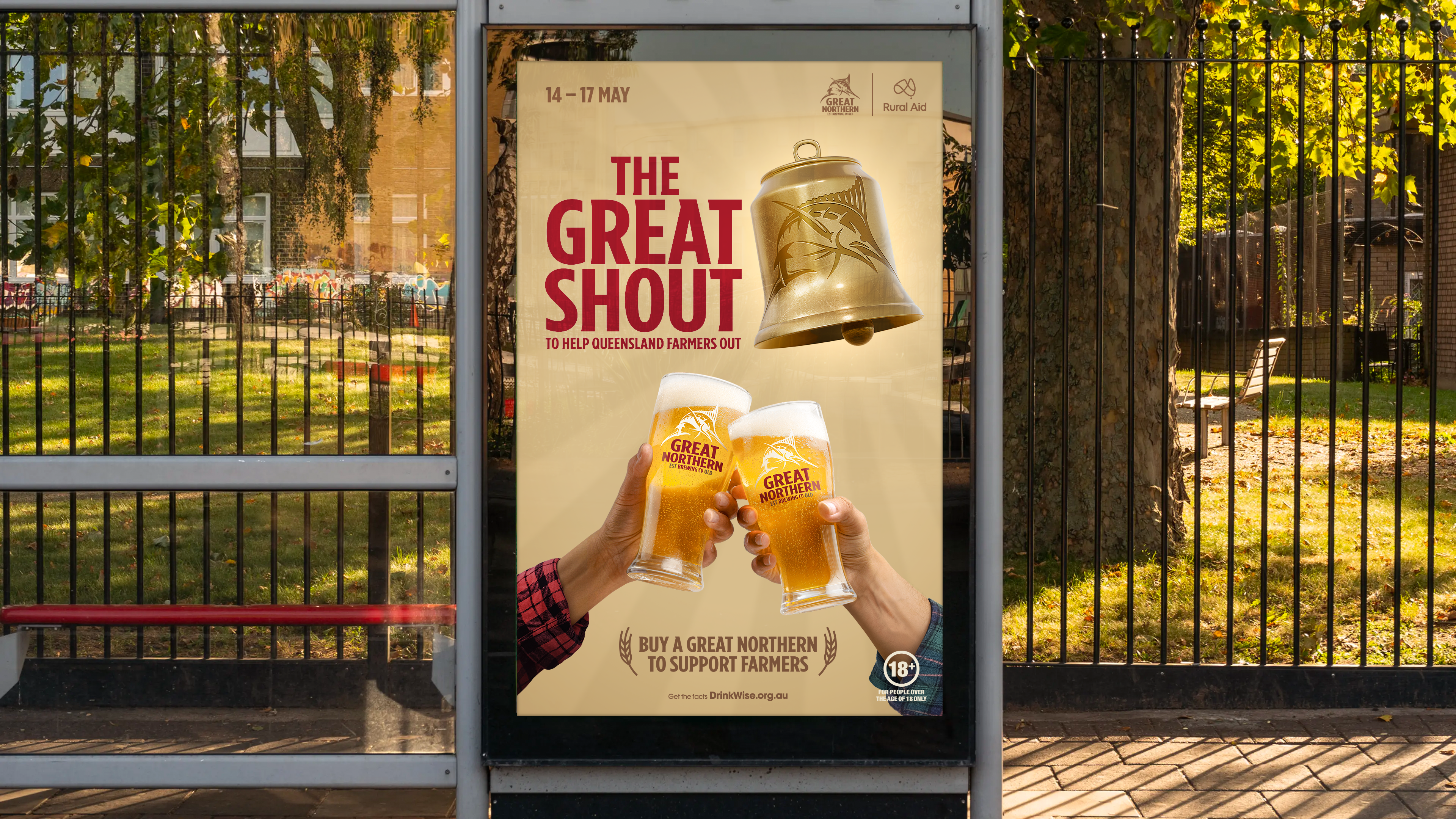 The Great Shout outdoor ad