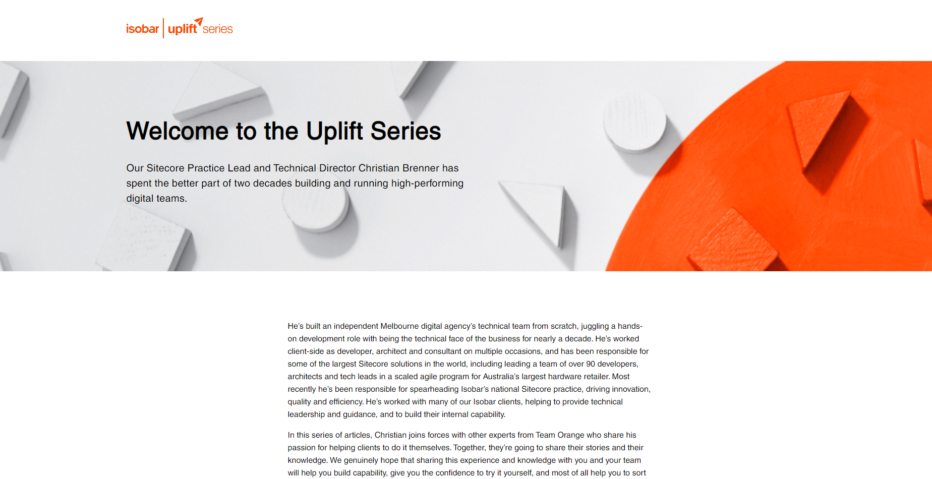 Isobar Uplift Series