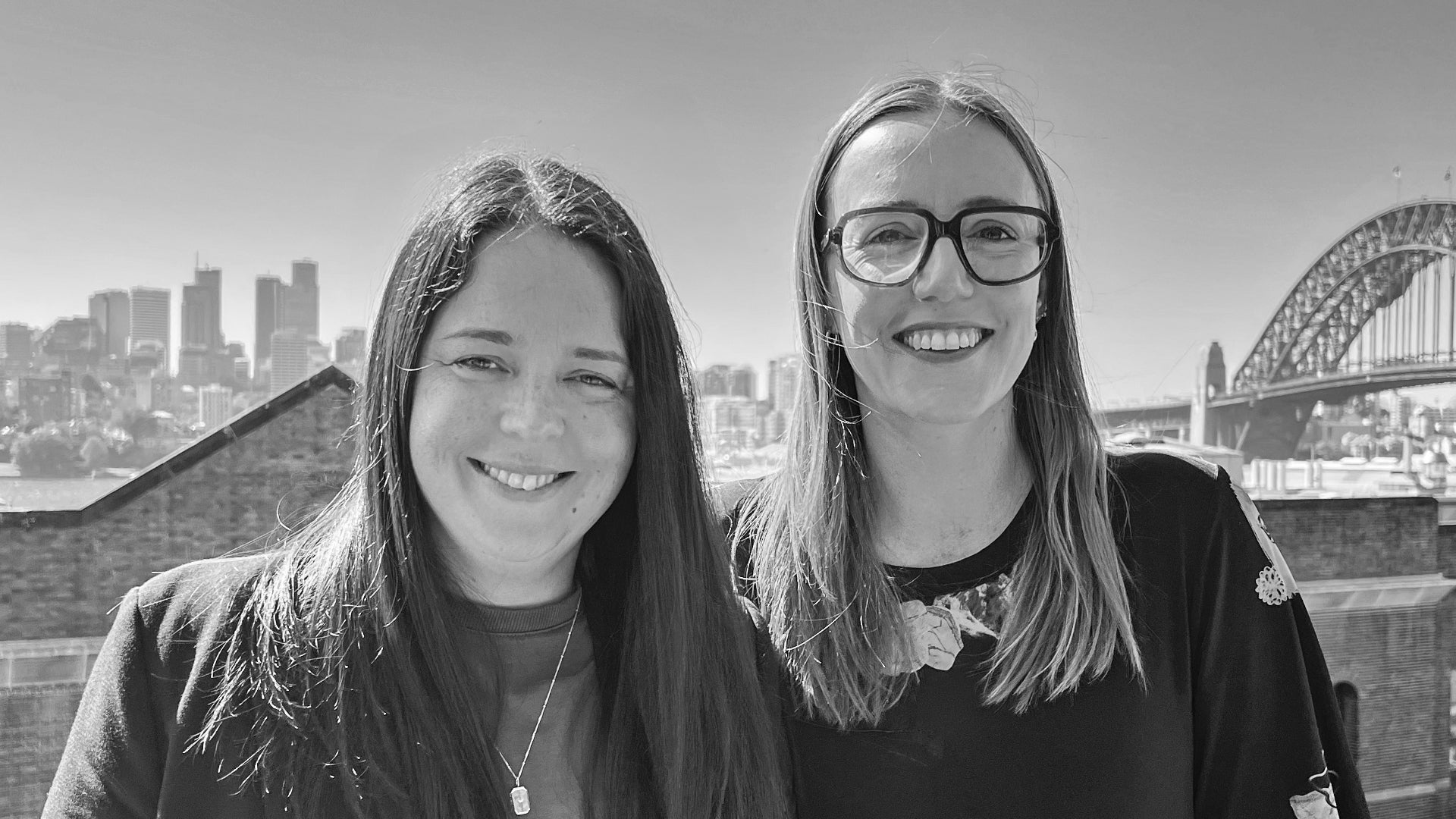 Elyse Foley and Harriet Swinburn at dentsu Sydney office