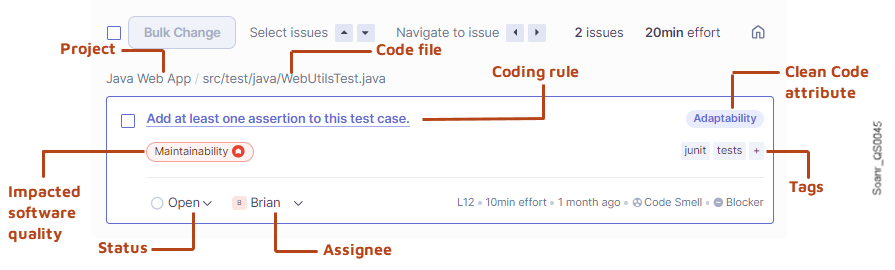 Reviewing issues & SonarQube
