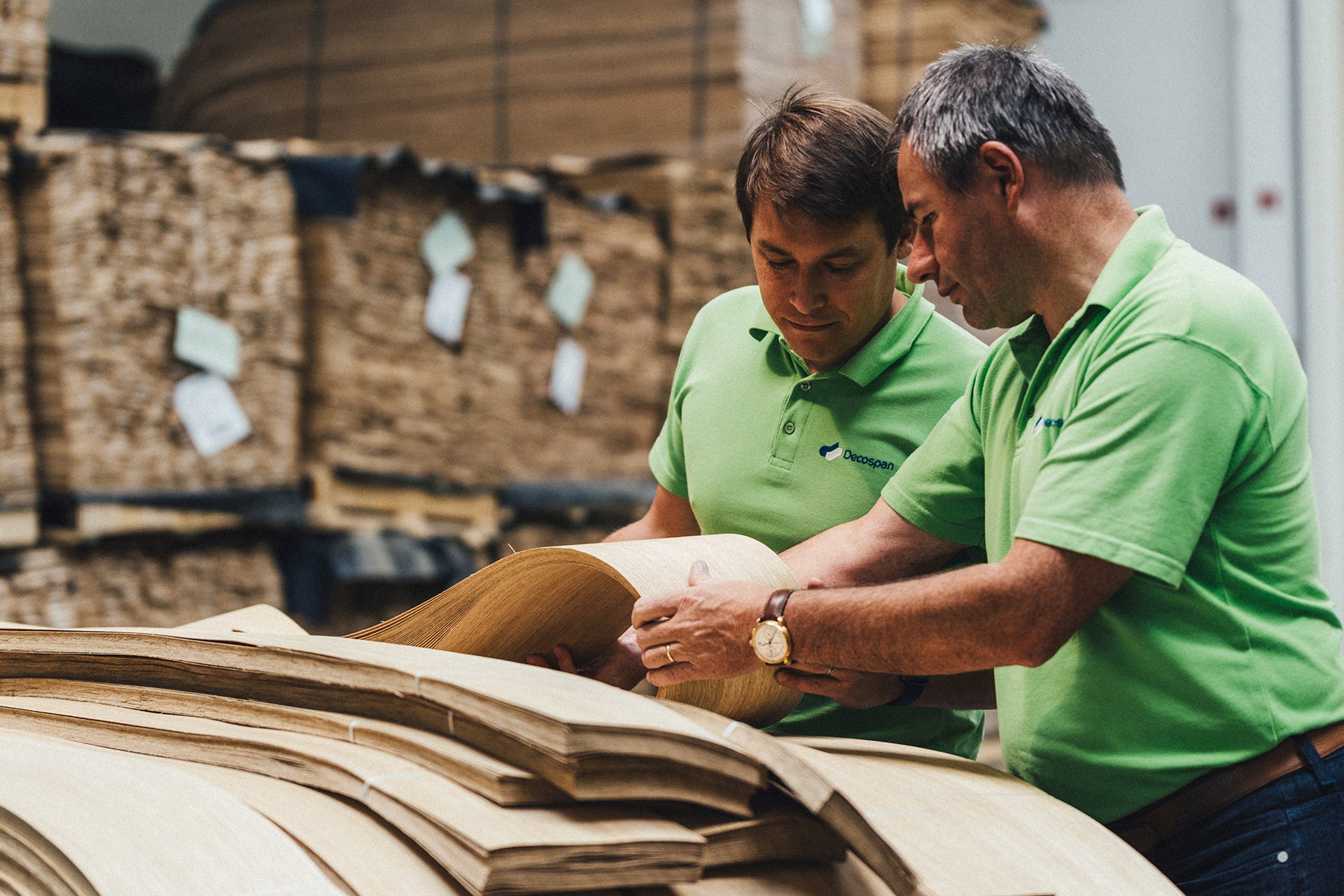 veneer production - Decospan production - floor production - Decospan - veneer