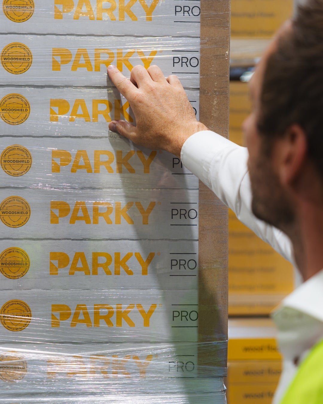 Decospan - open bedrijvendag - Parky - houten vloeren - verpakking