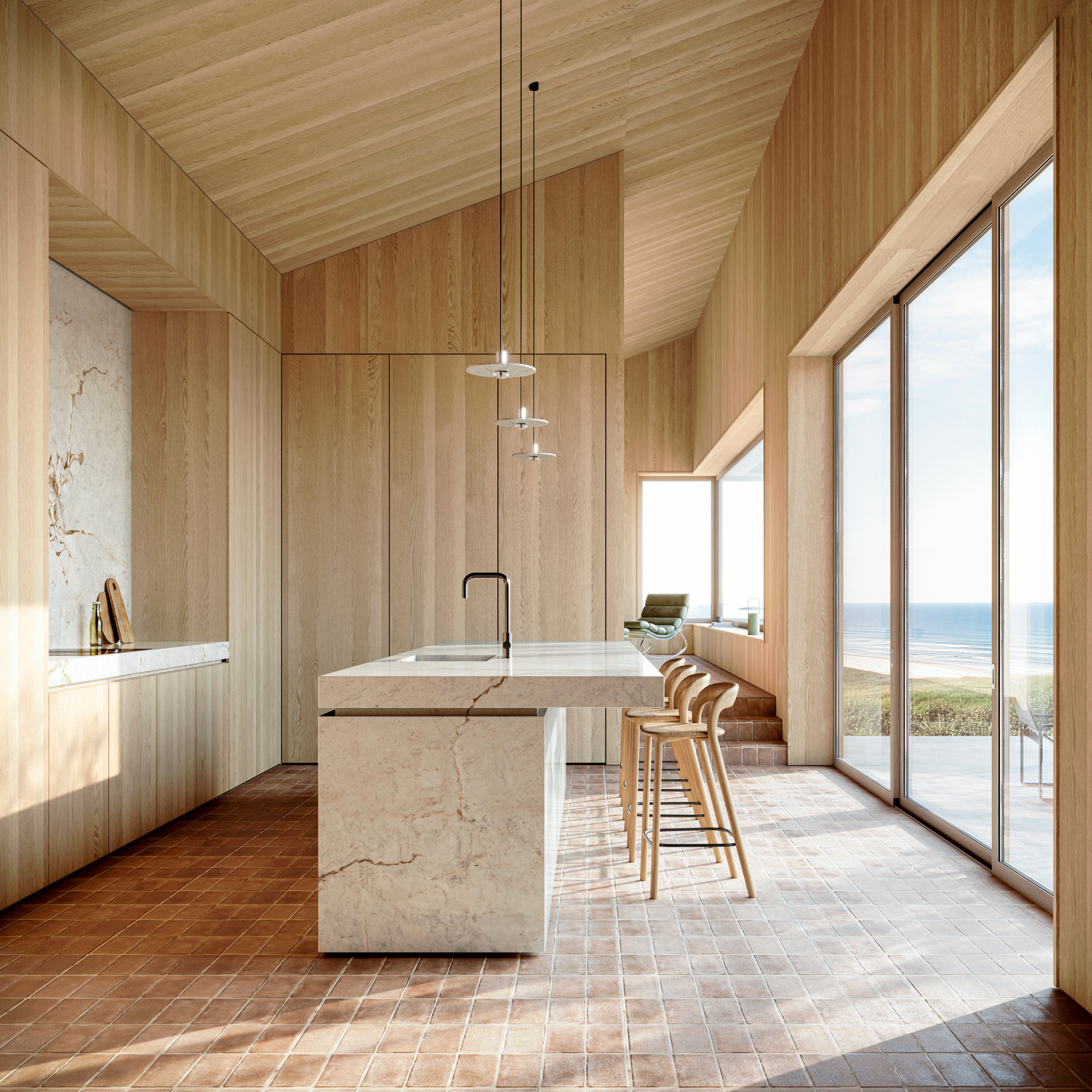 Decospan - wood veneer - beachhouse - Querkus collection - interior design