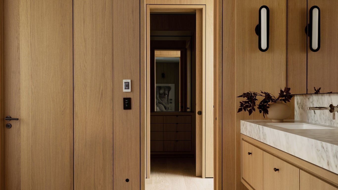 Shinnoki Ivory Oak - wood veneer - interior design - coastal home