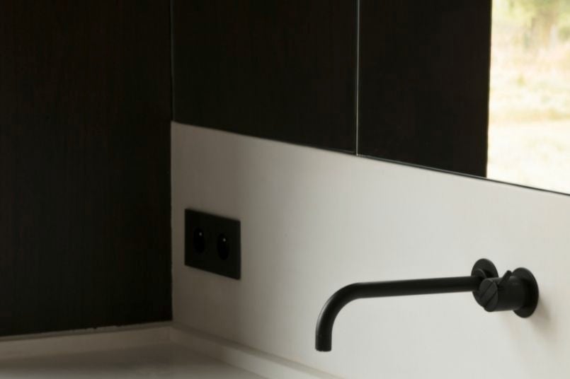 bathroom - bathroom detail -dark wood bathroom - dark wood in bathroom