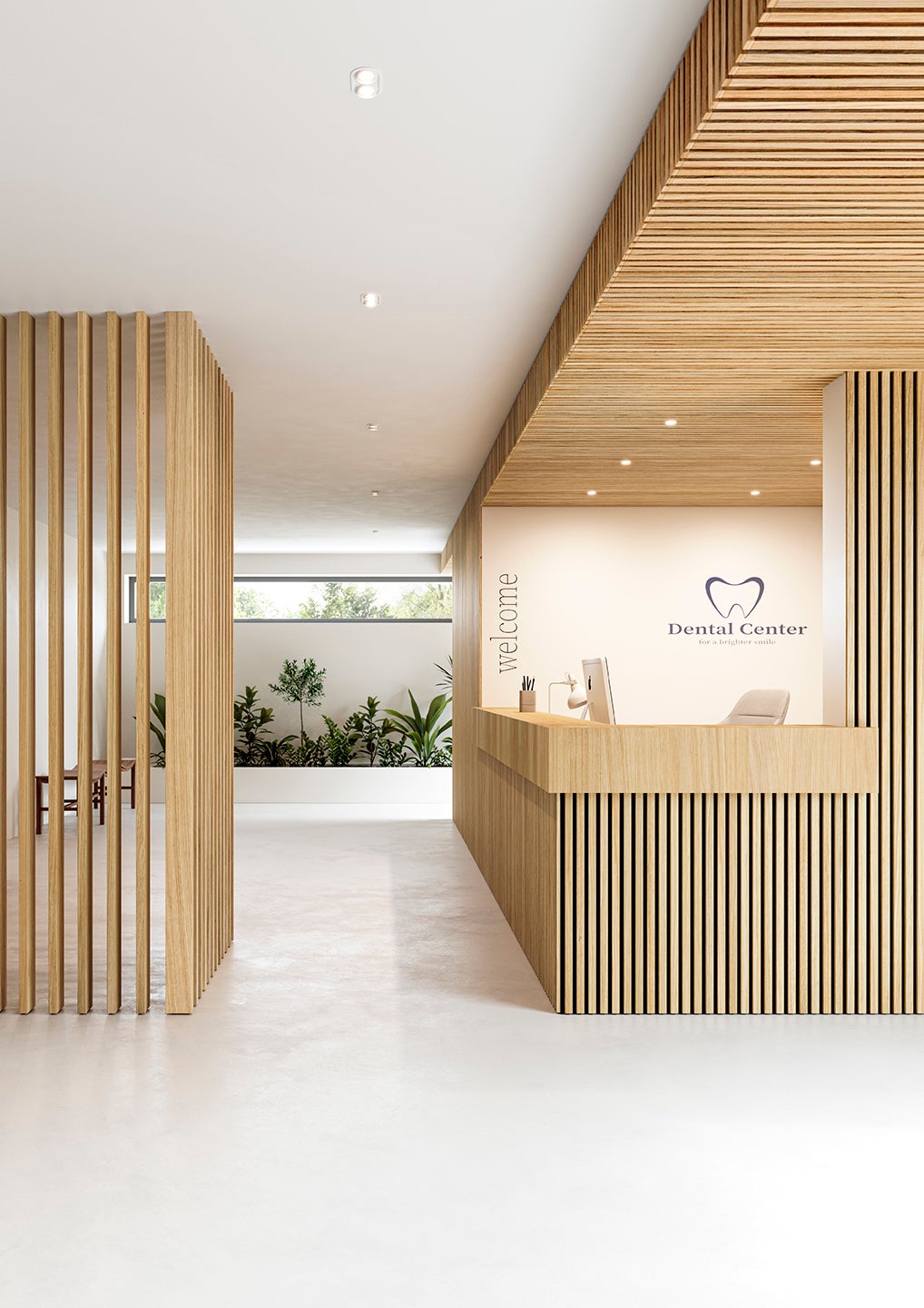 Ein Empfang in einer Zahnarztpraxis - Astrata Coustics