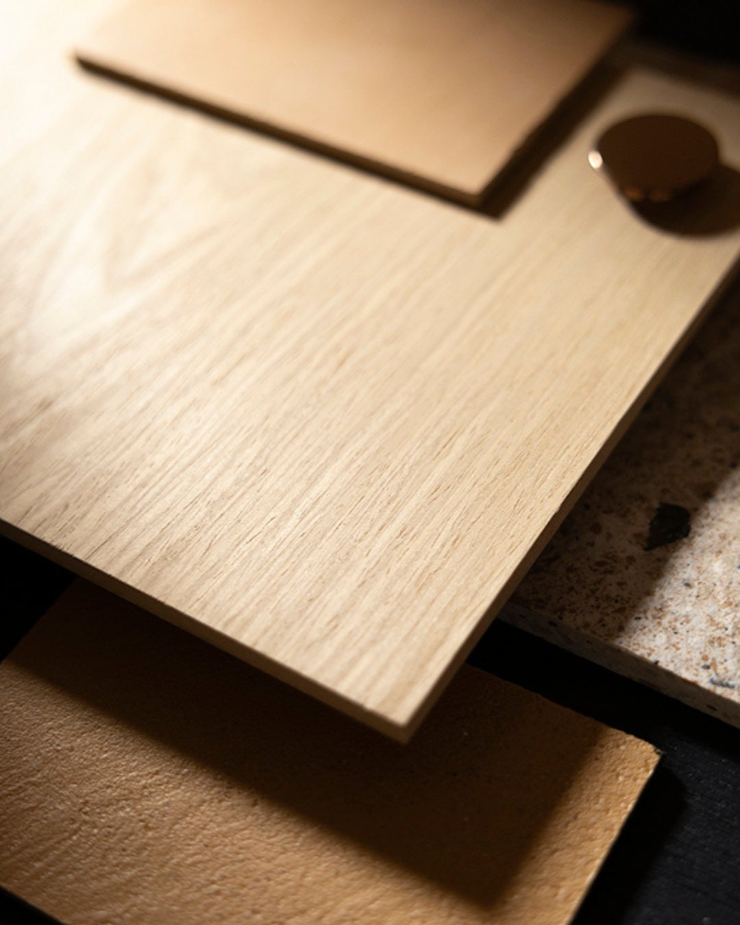 Querkus moodboard - Animato Infinite - oak veneer collection