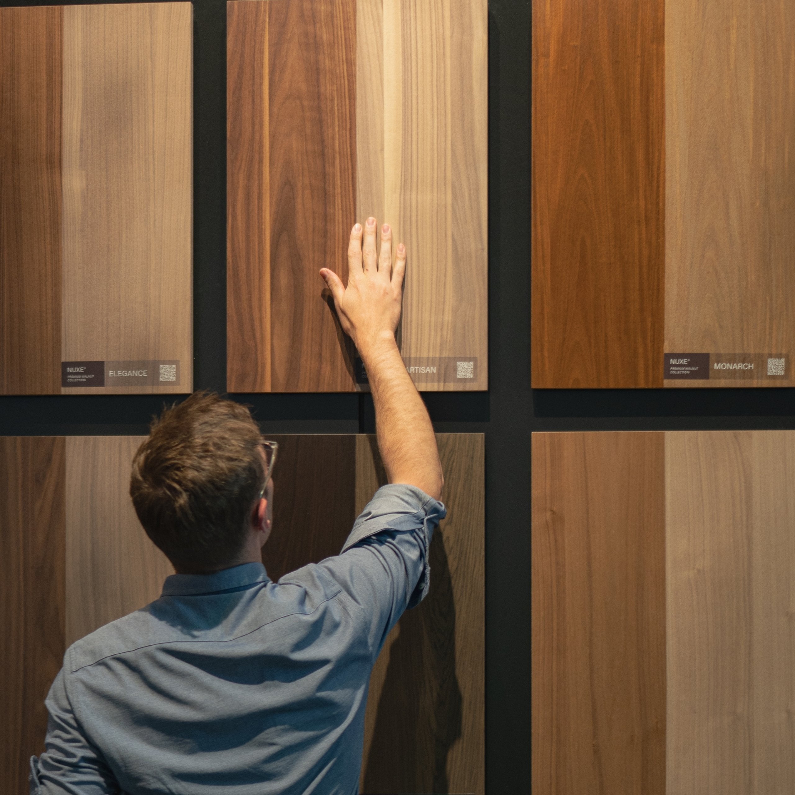 Wood veneer - wall - events en fairs