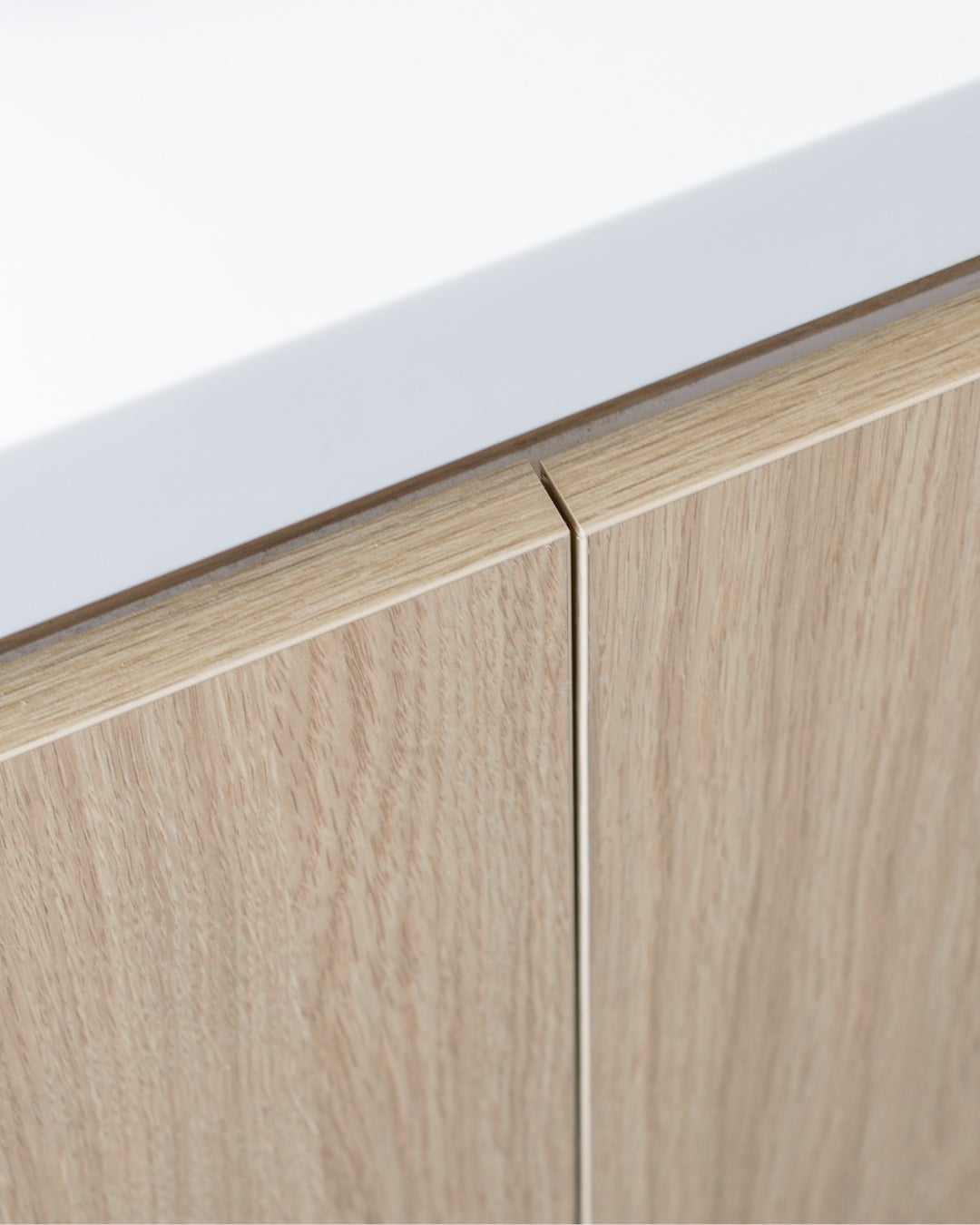 Bathroom - wood veneer - Querkus Natura Adagio - cabinetry - detail