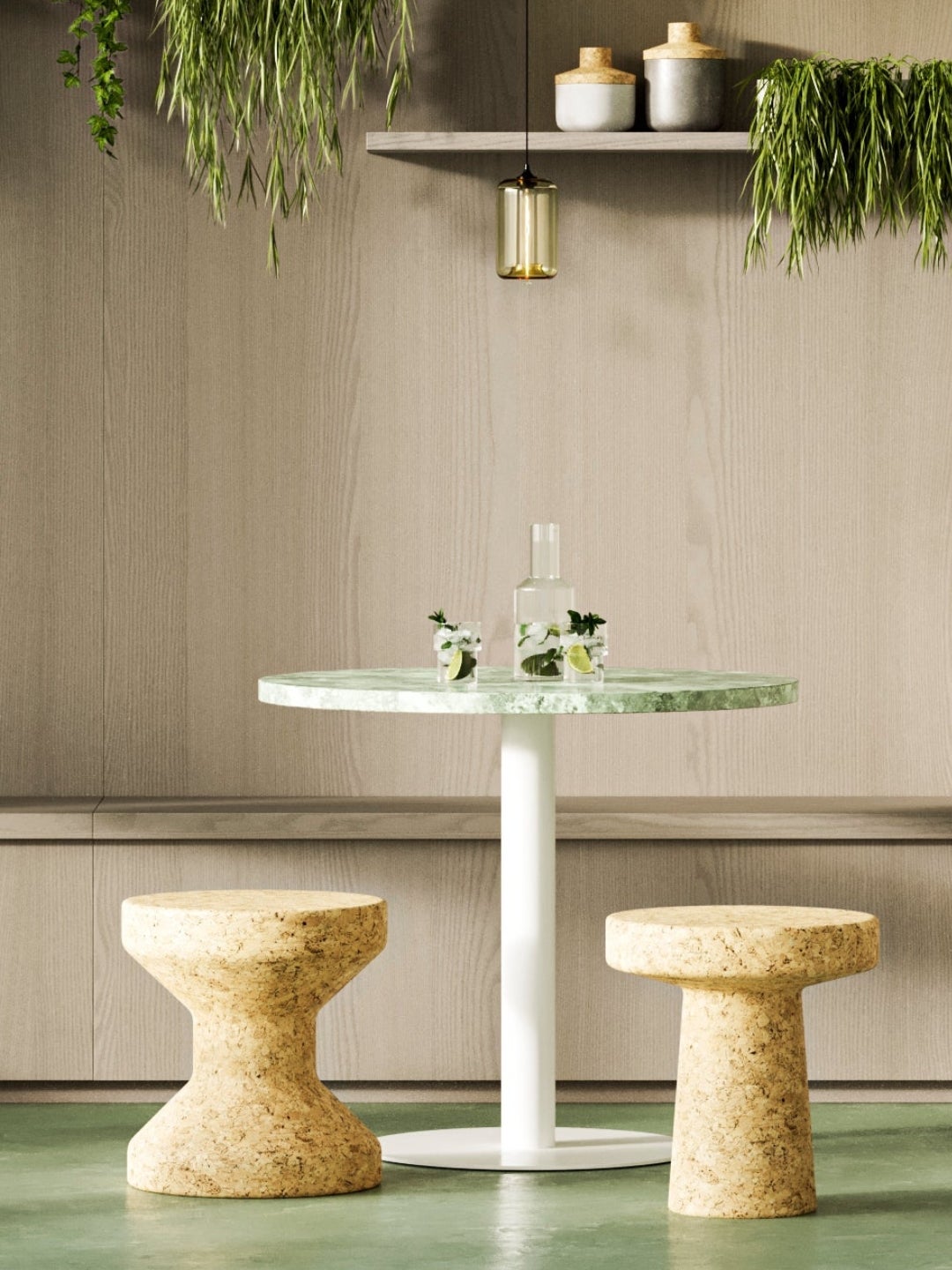 Shinnoki prefinished wood panels - Washed stone - pebble triba