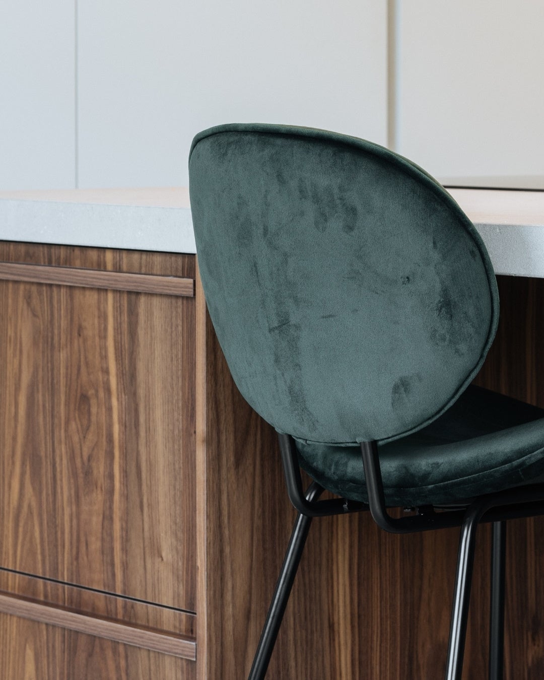 Kitchen project custom walnut veneer