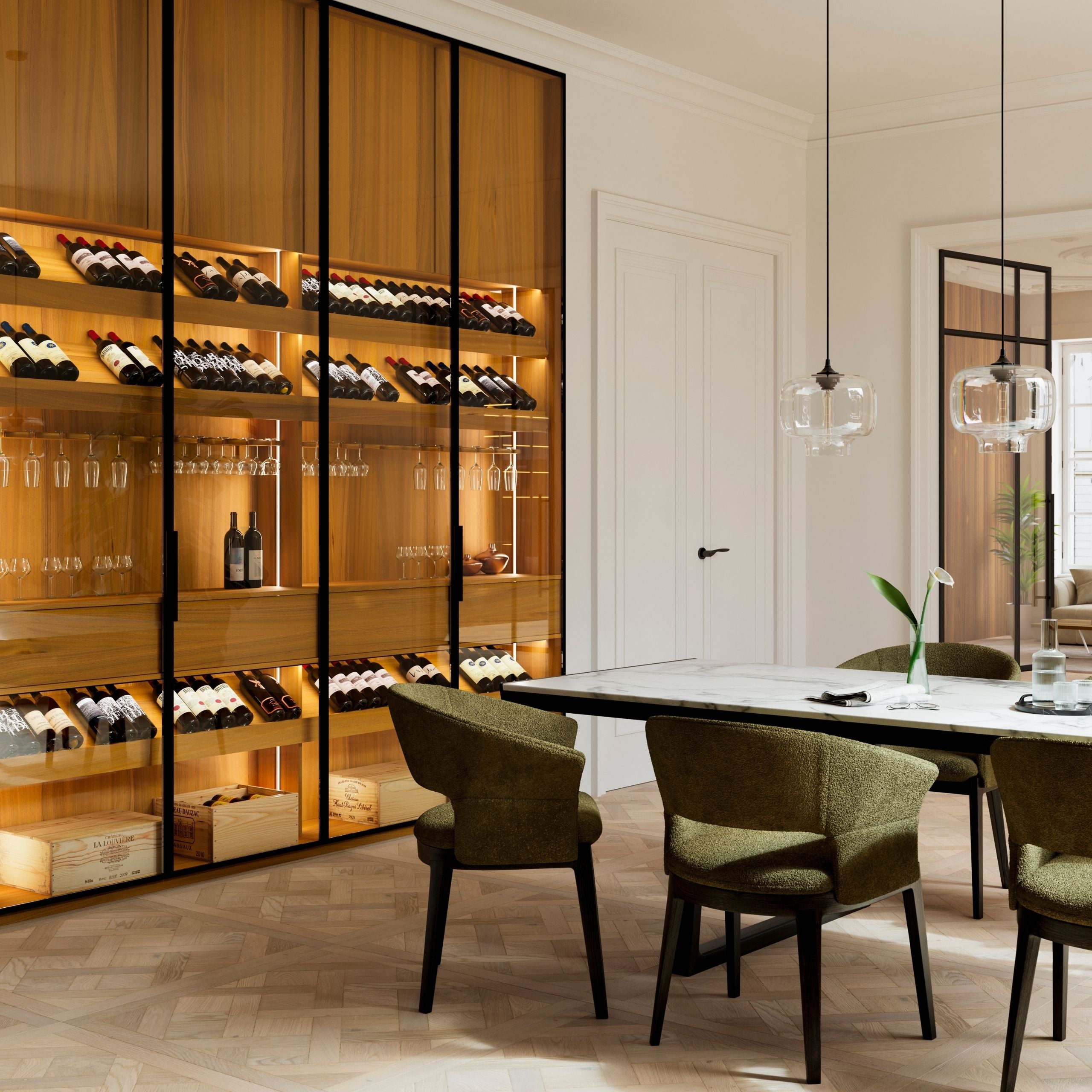 Decospan Nuxe - Dibetou in interior design