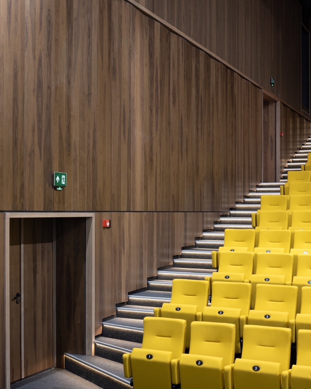 City theatre with Shinnoki Smoked Walnut wood veneer