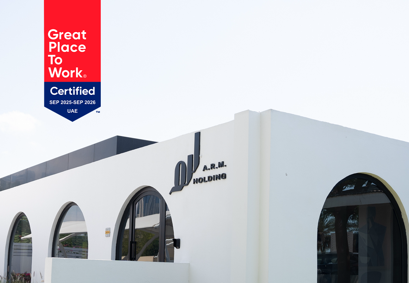 شركة أ.ر.م القابضة تحصل على شهادة أفضل بيئة عمل