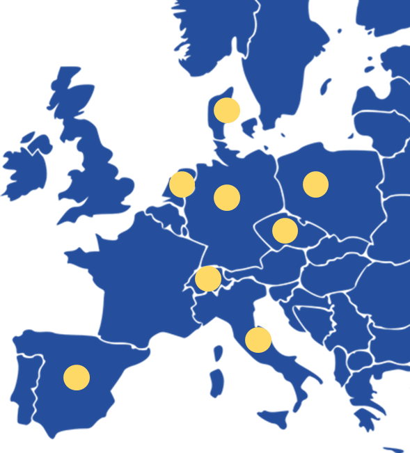 map of stopstorm and consortium partner locations