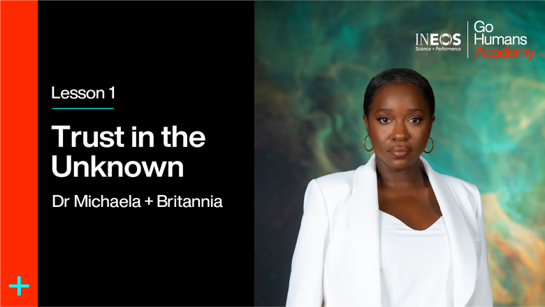 the lesson thumbnail for dr michaela's first lesson for the go humans academy