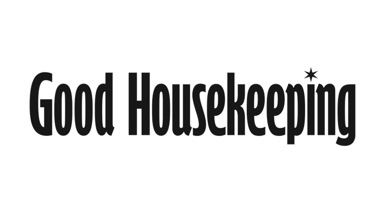 the good housekeeping logo in black on a white background